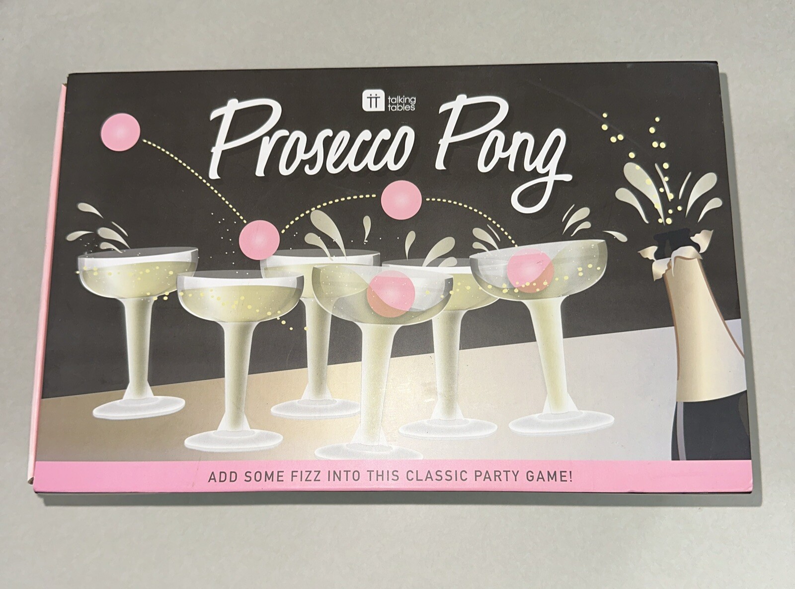 Adult Party Drinking Game Prosecco Pong Talking Tables Bachelorette Birthday