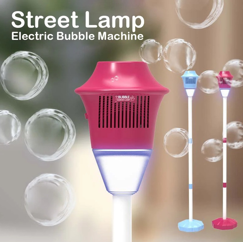 1pc Automatic Street Light Bubble Machine with LED Light for Party & Wedding