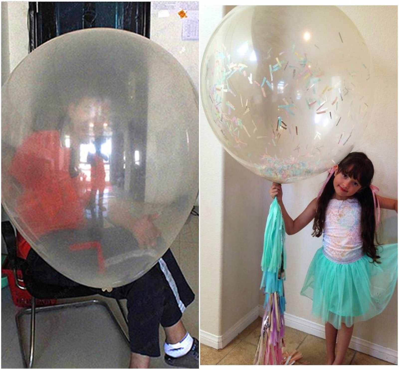 Big Giant Clear balloons Transparent 18″, 36″ inch birthday Ballons Any Occasion