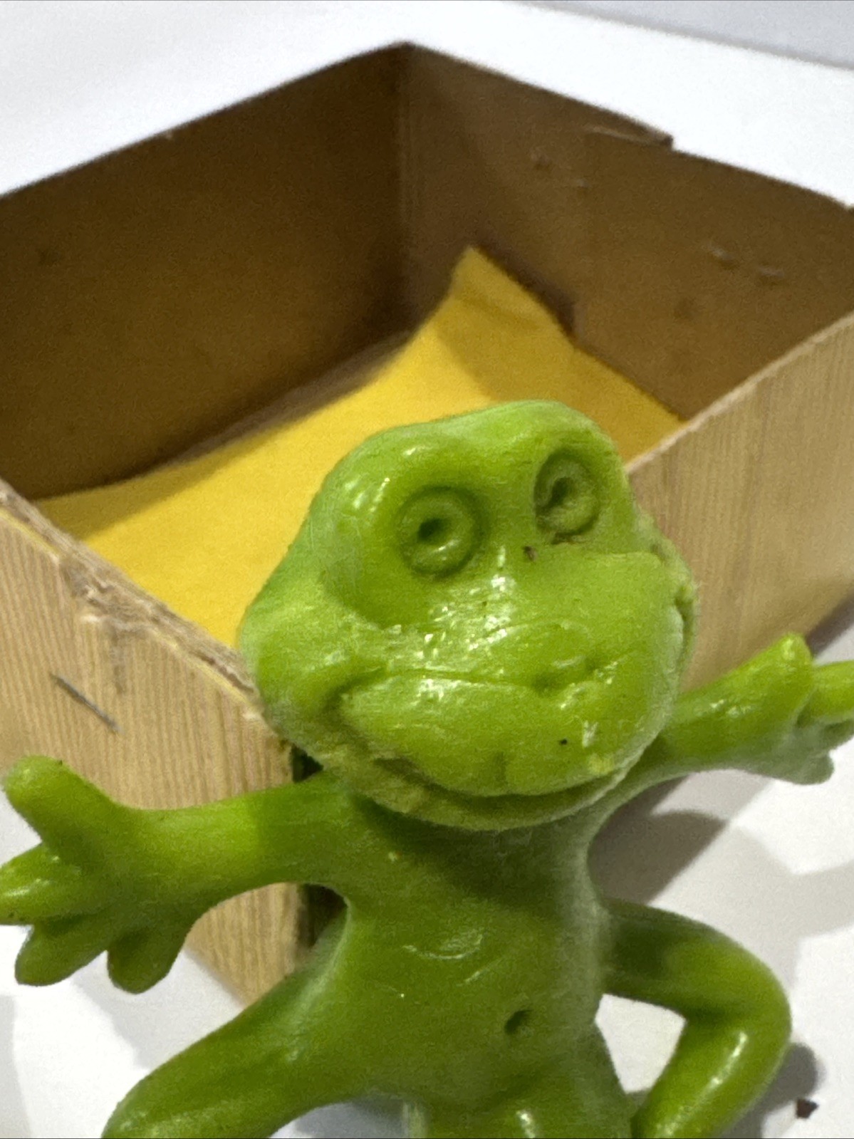 1976 ADULT ONLY Gag Gift Vintage “Pet Horny Toad” In Box Novelty Green Frog