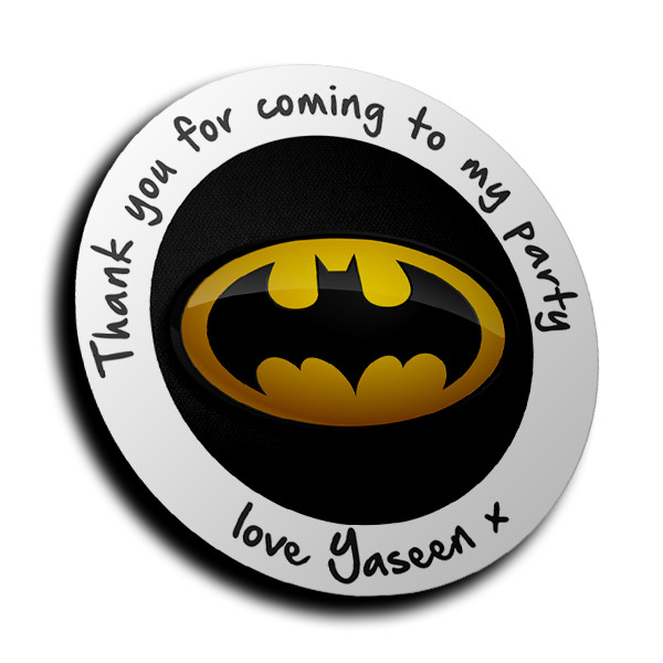Personalised Birthday Party Stickers for Sweet Cones | Matte or Gloss