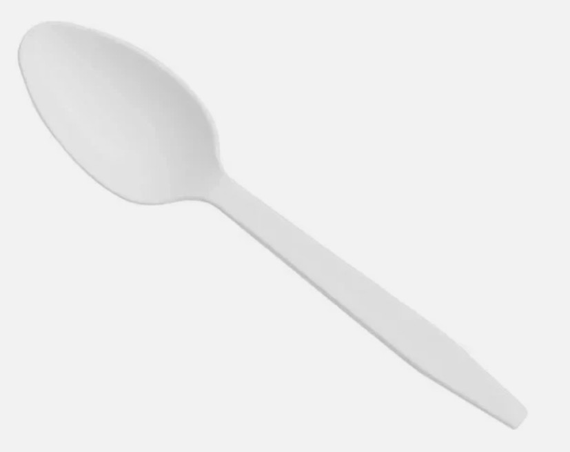 (1000/Count) Teaspoon – Heavy Weight Polypropylene Plastic Teaspoon, White