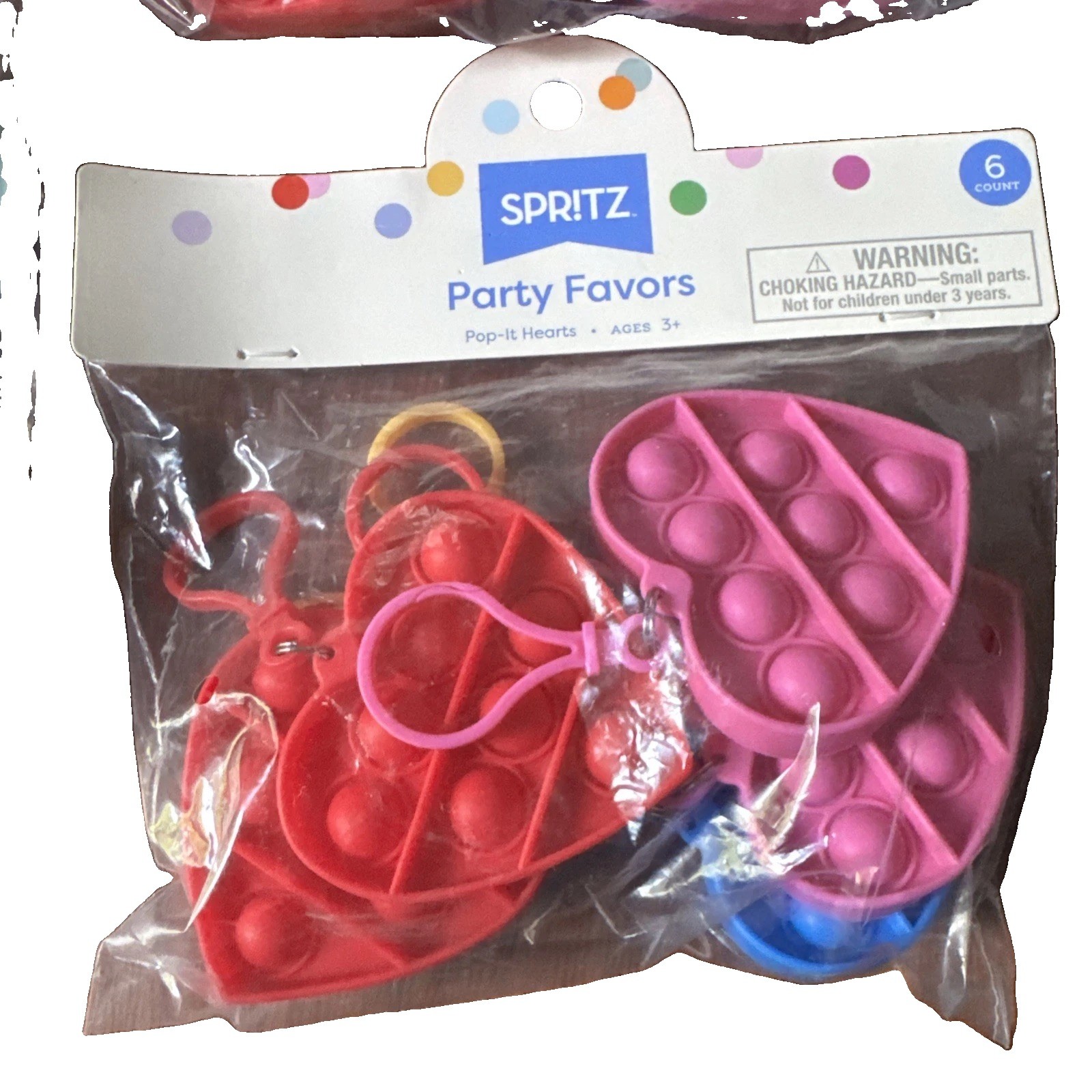 Spritz Party Favor Lot Pop It Heart Keychains & Maze Game NEW