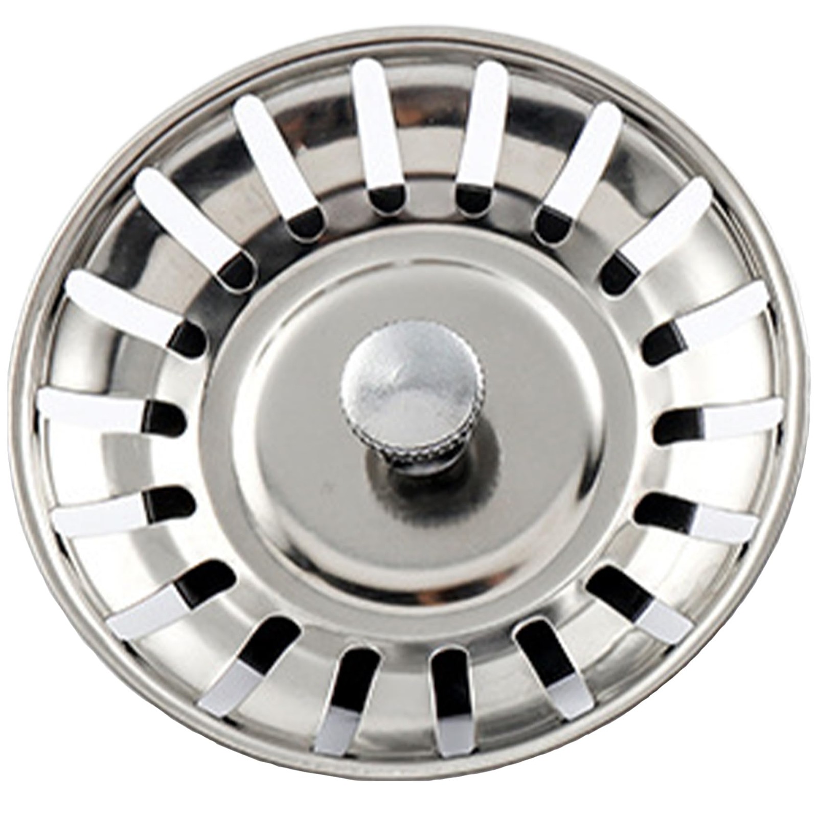 Kitchen Sink Plug Strainer Stainless Steel Rust Universal Sink Plug Replacement