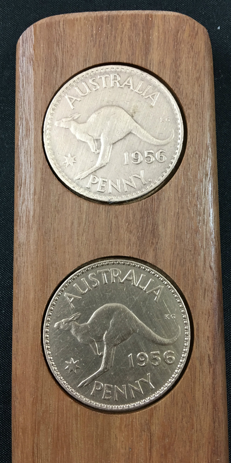 1974 Birthday Gift Aussie Two-Up Game set with Australian pennies Anzac Day