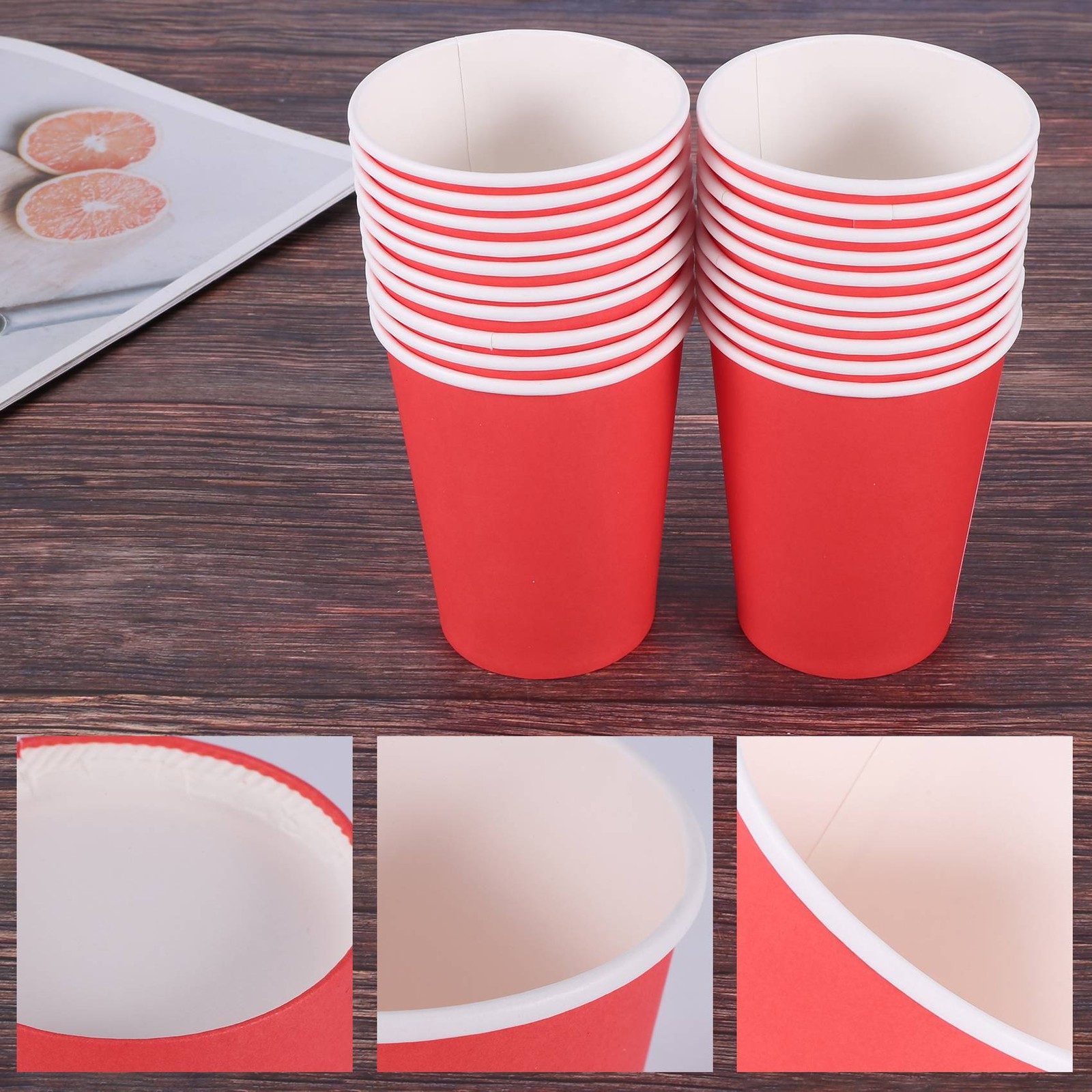 20 Cups (9oz) – Plain Solid Colours Birthday Catering F9L4