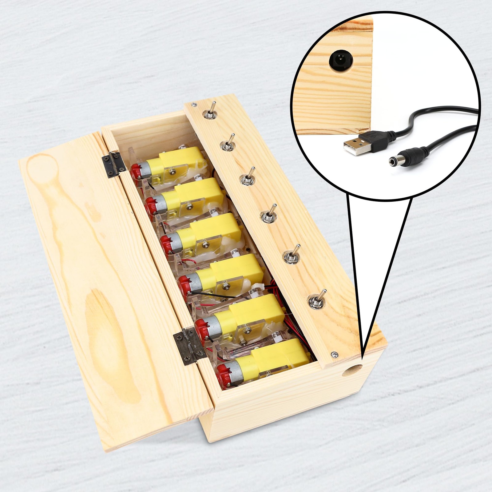 BuleVina Funny Useless Machine Box Toy, Creative Wooden Kit with Attitude Fin…
