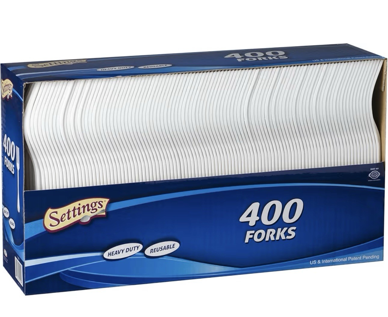 400 Count White Plastic Forks Heavy-duty Disposable forks BPA -free Bulk