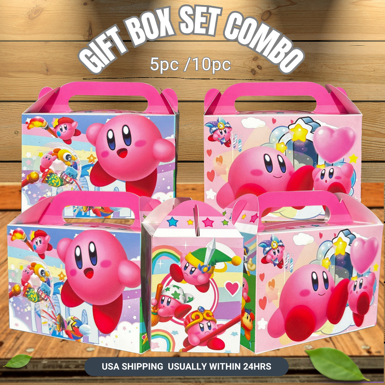 Kirby Star birthday party supplies favor centerpiece decoration event theme pink