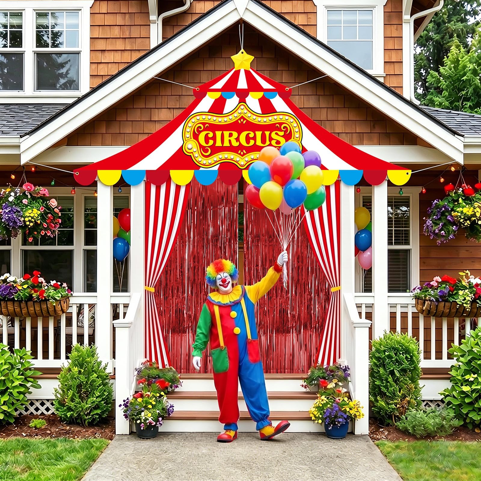 5 Pcs Carnival Circus Tent Decorations Set – Circus Theme Party Decorations w…