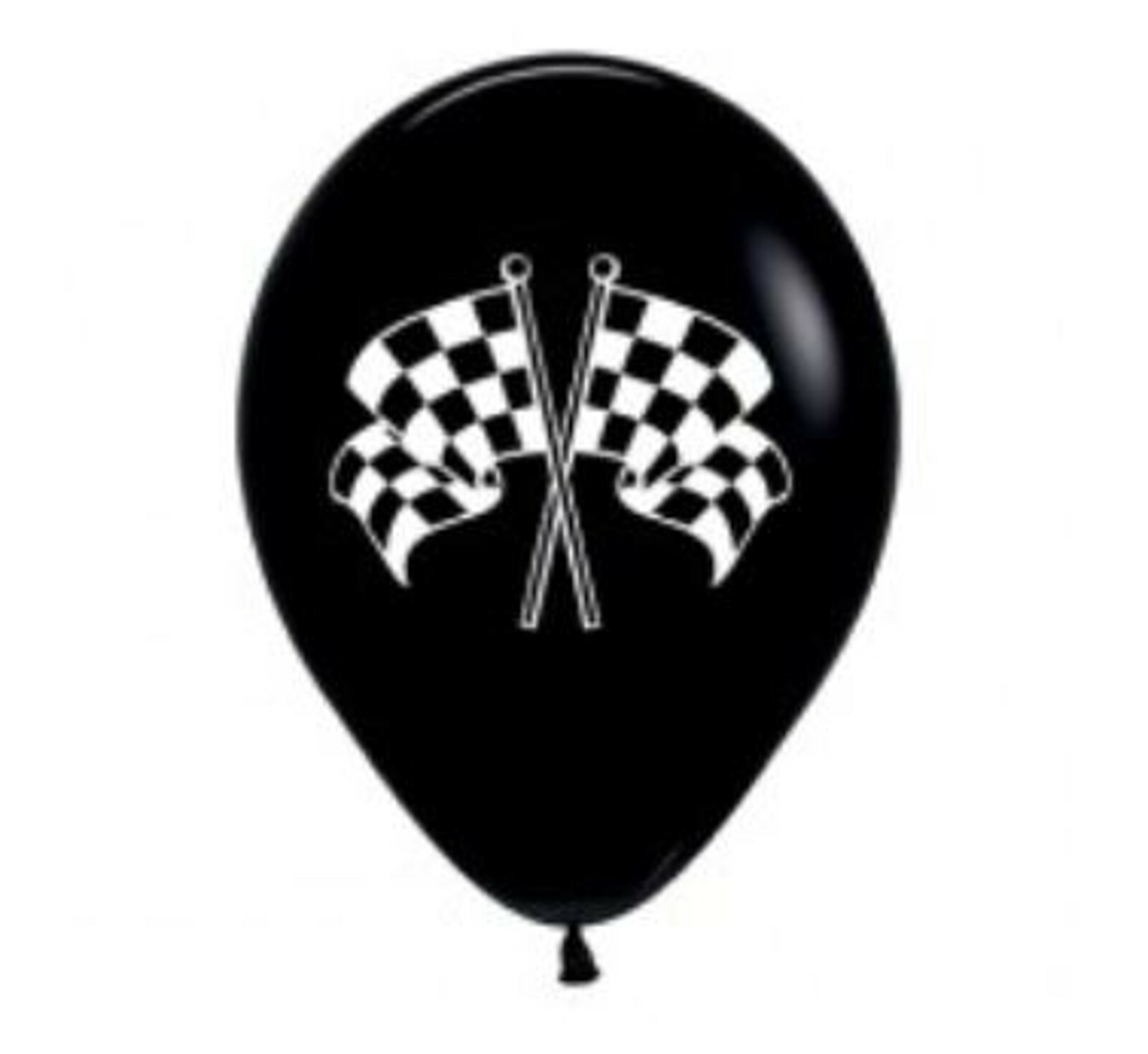 20 Checkered Racing Flag Balloons Race Car Party Birthday
