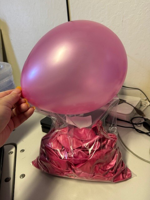 Bulk Lot of Metallic Pink Latex Balloons 100+ Party Decoration New!!!