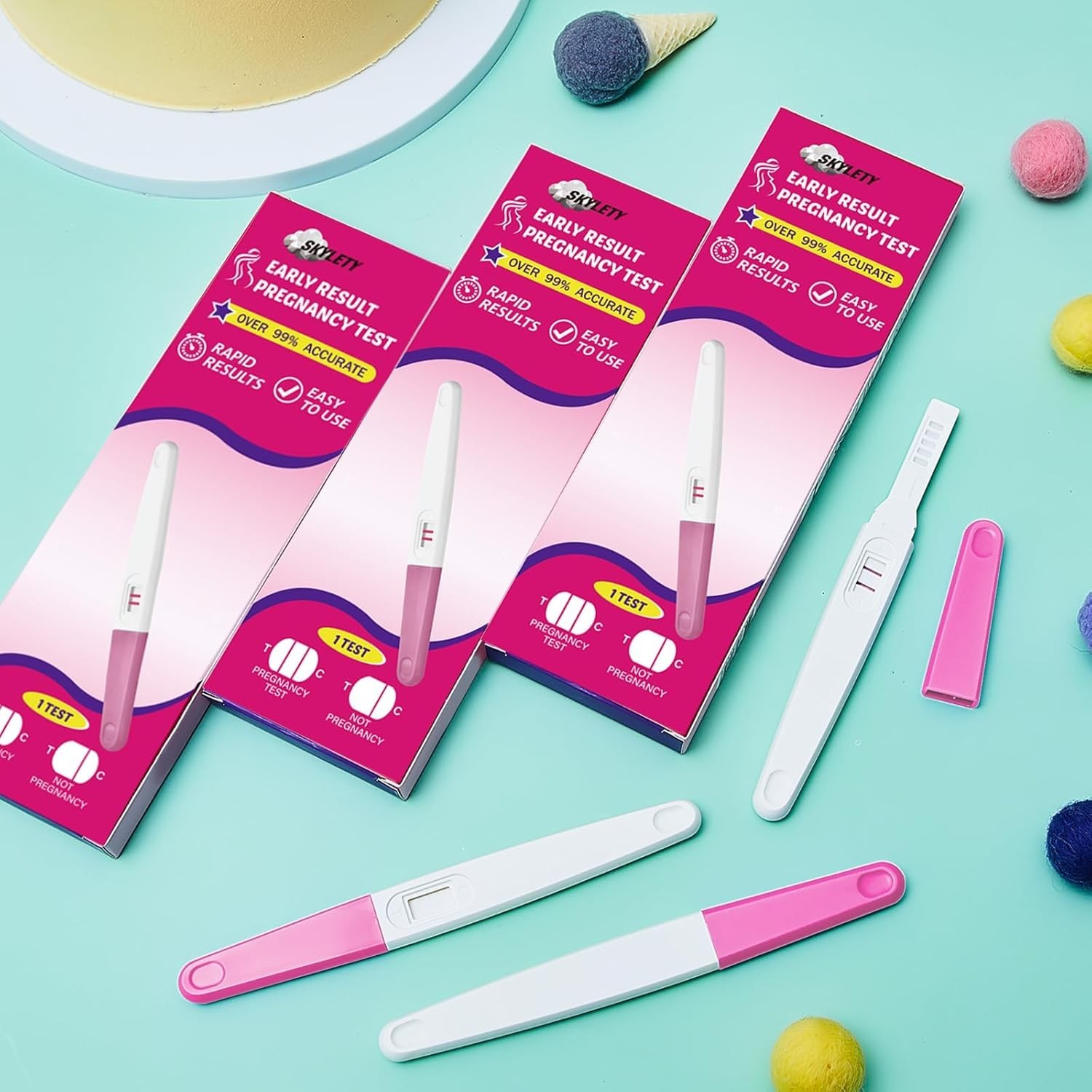3 Pack Fake Pregnancy Prank Kit – April Fools’ Day Realistic Positive Result…