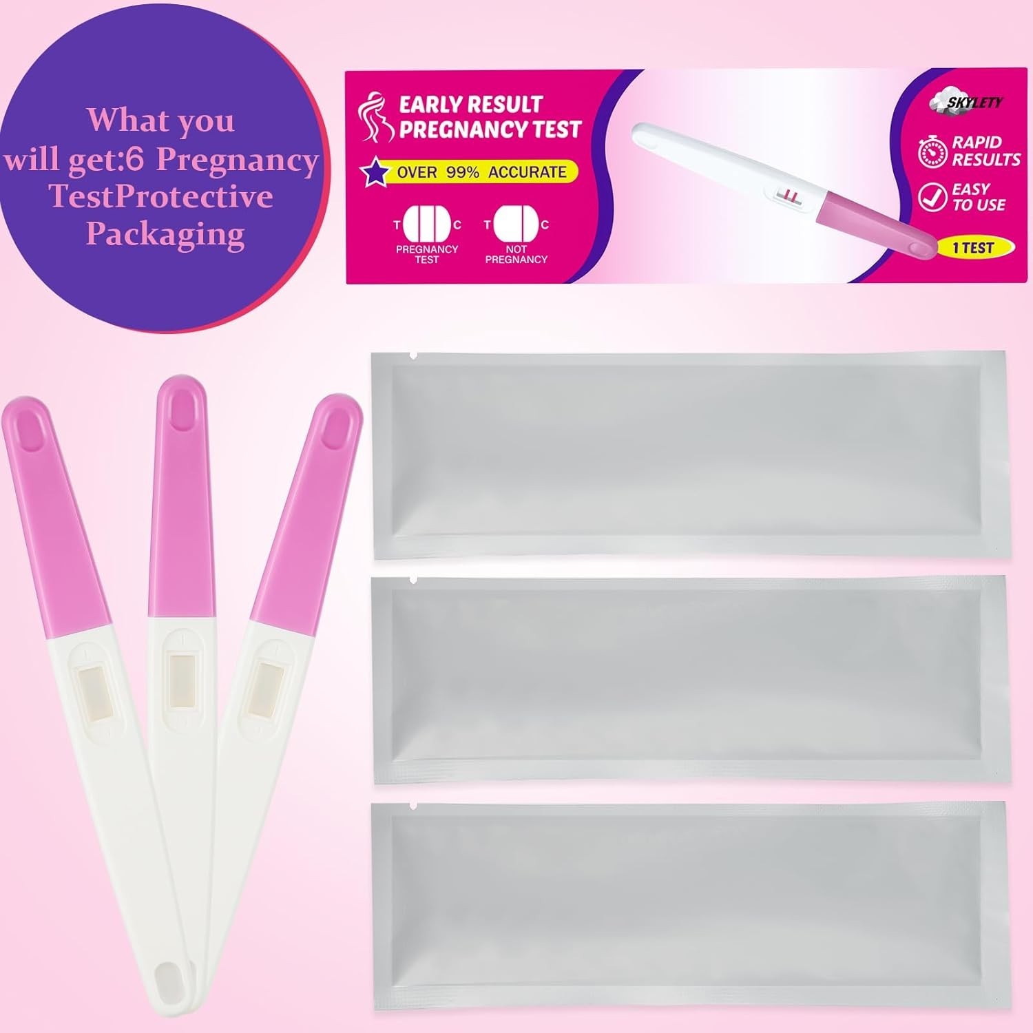 3 Pack Fake Pregnancy Prank Kit – April Fools’ Day Realistic Positive Result…
