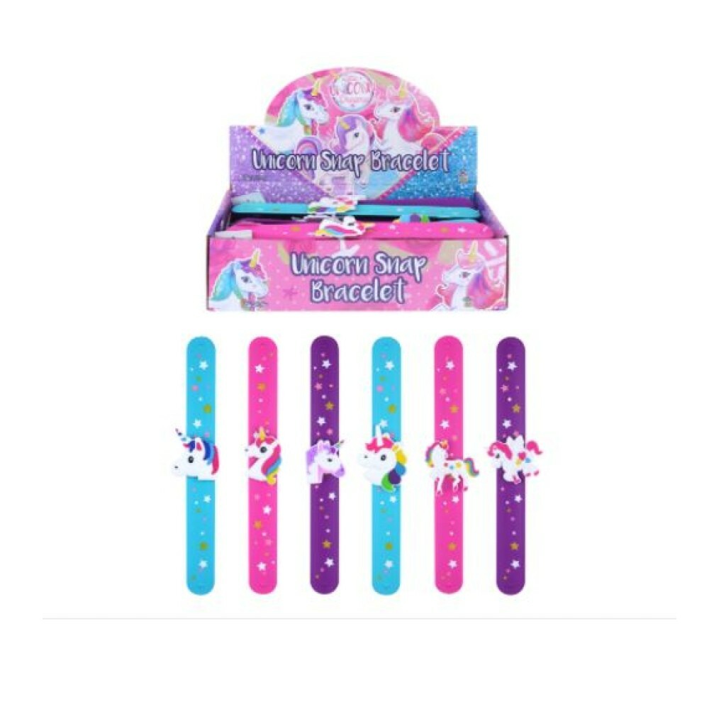 Unicorn Slap Band | Snap Bracelet Gift | Party Bag Filler Pocket Money Toy