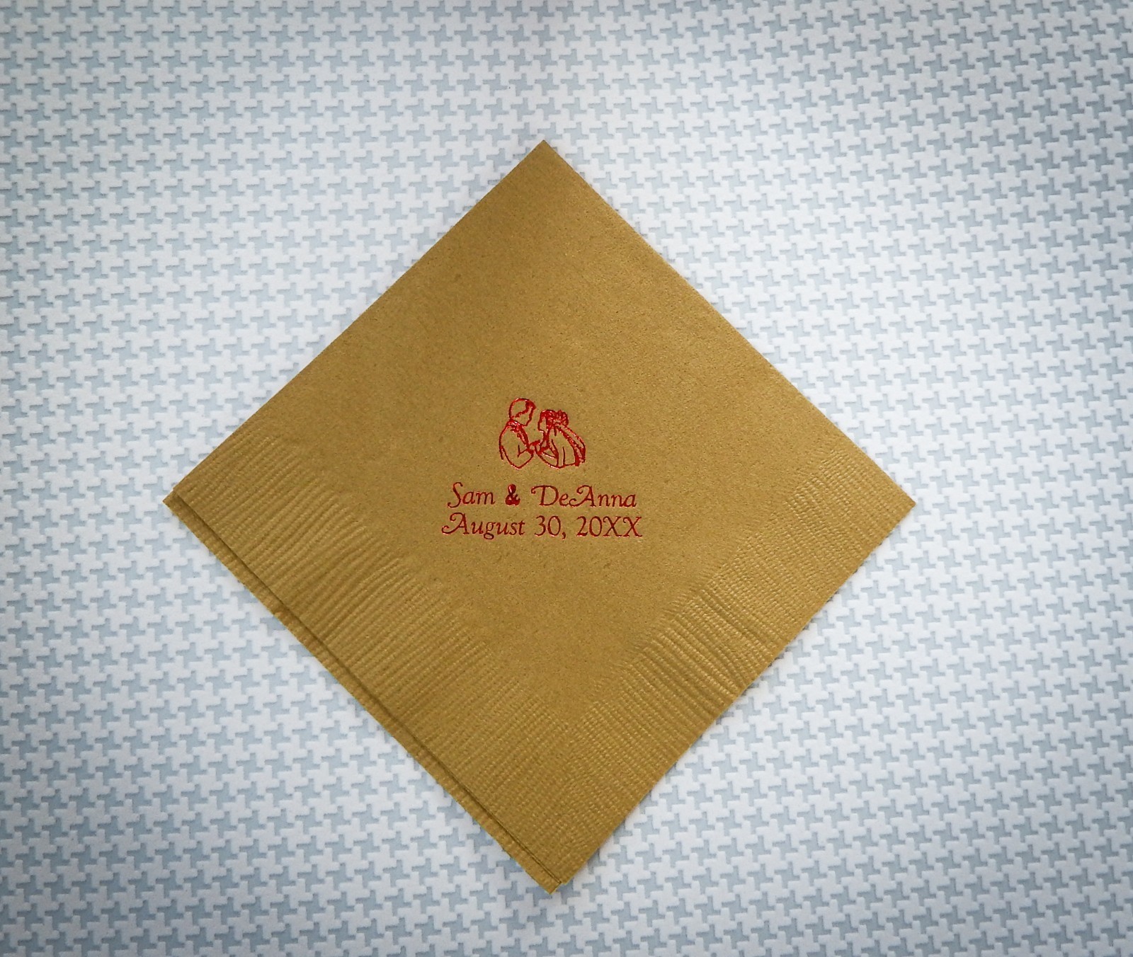 100 personalized beverage napkins for any occasion