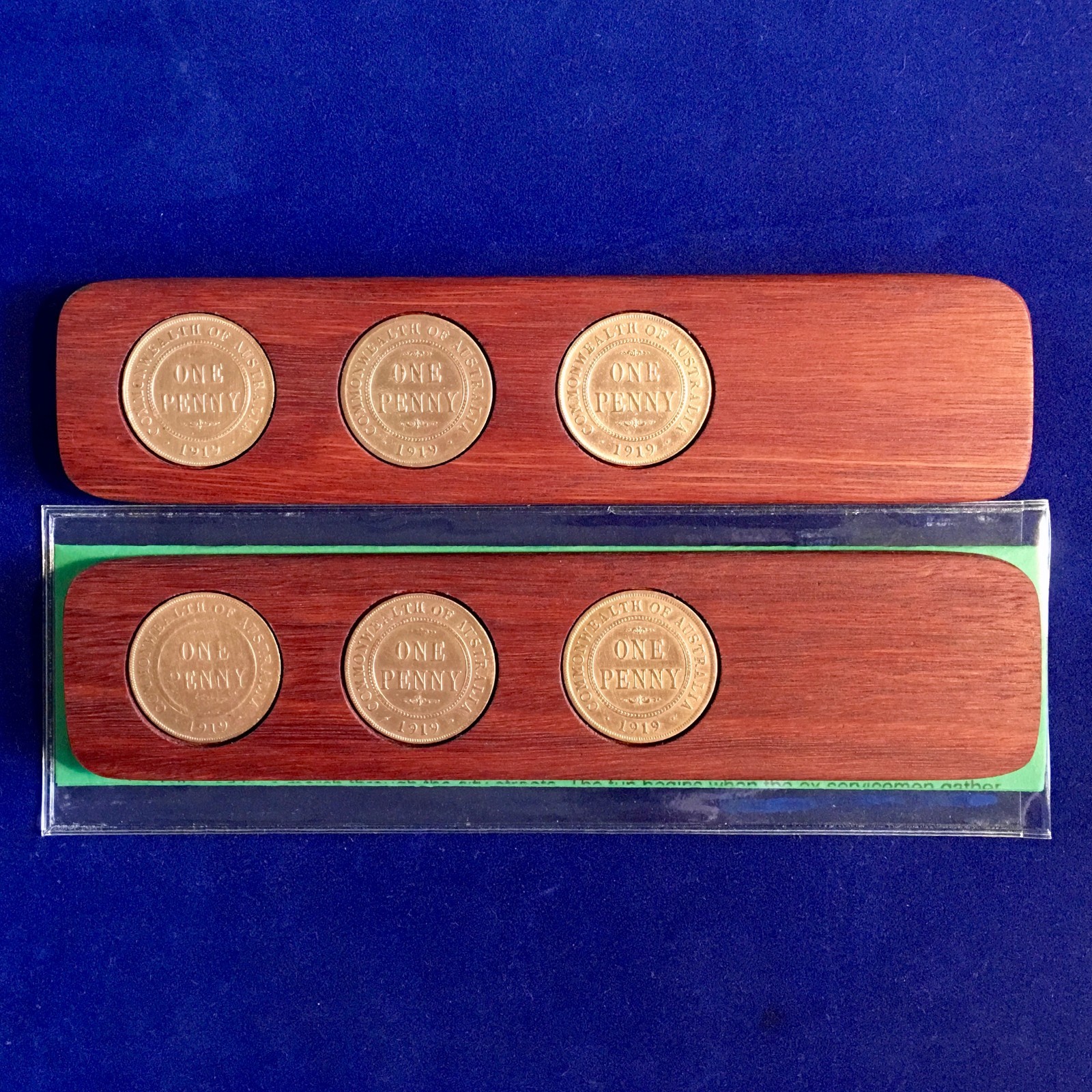 1944 Hardwood Two-Up Game Set Birthday Gift present 1944 Australian Penny two up