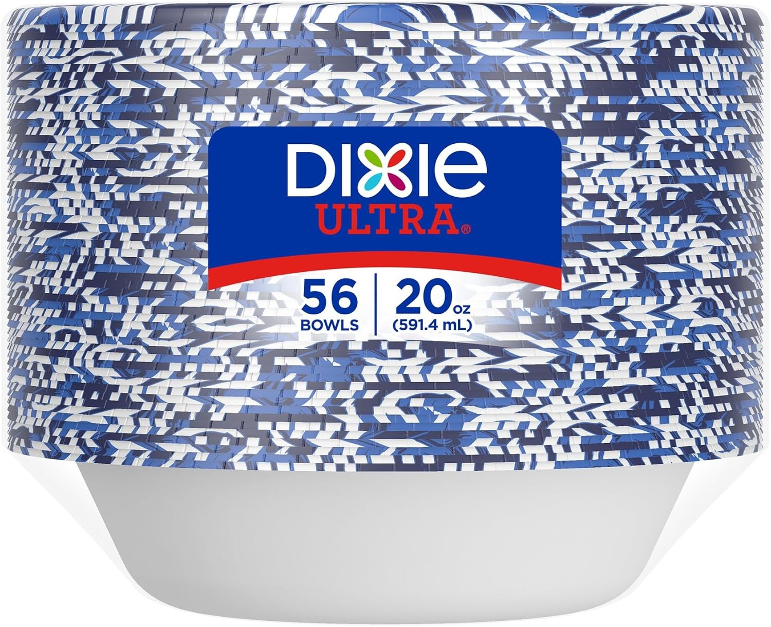 Large Paper Bowls, 20 Oz,56 Count, Microwave Safe,Compostable, Disposable Bowls