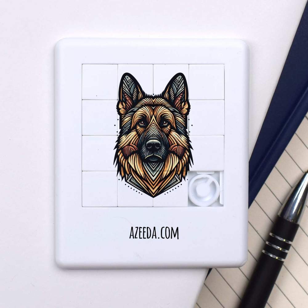 ‘Art Deco German Shepherd’ Sliding Puzzle (PZ00041656)