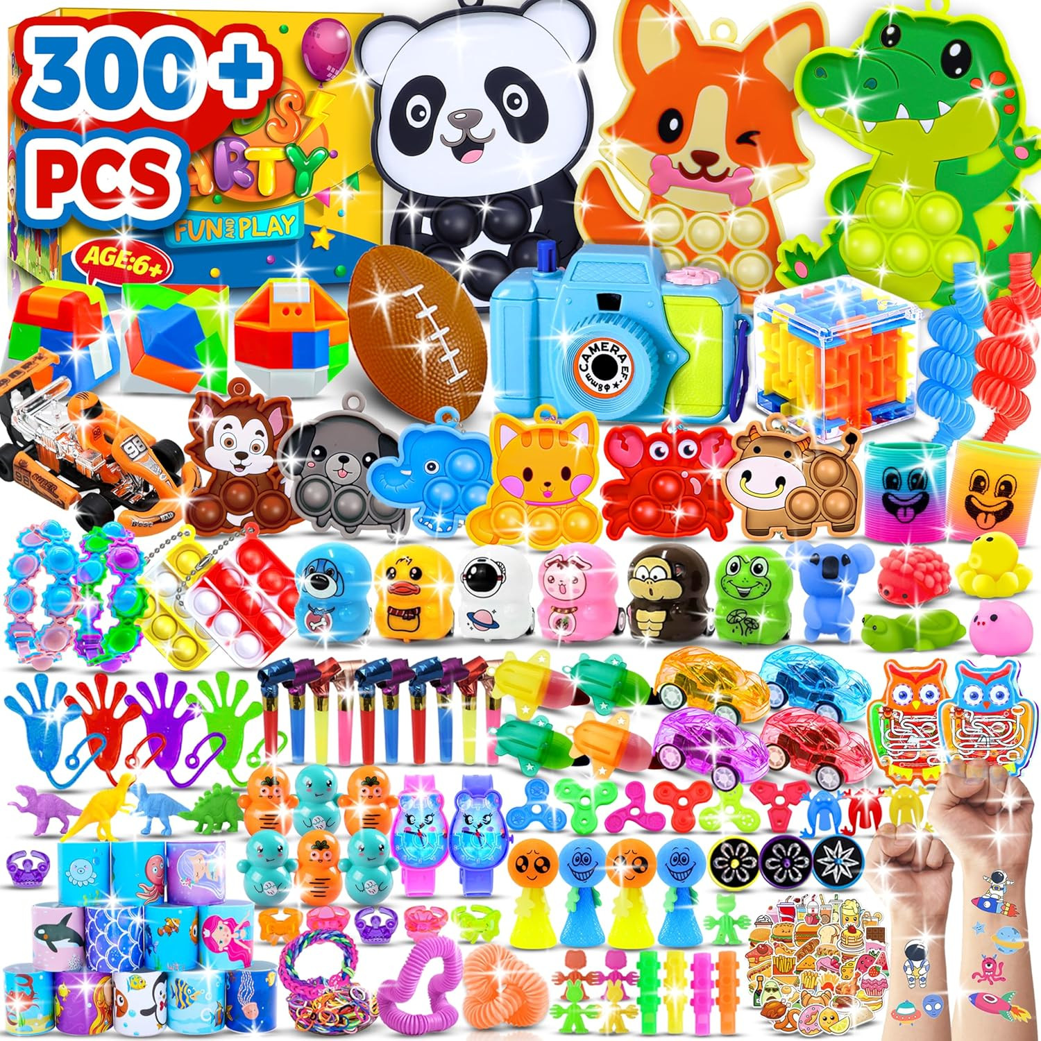 300 PCS Party Favors for Kids, Fidget Toys Bulk, Treasure Box Toy for Classroom