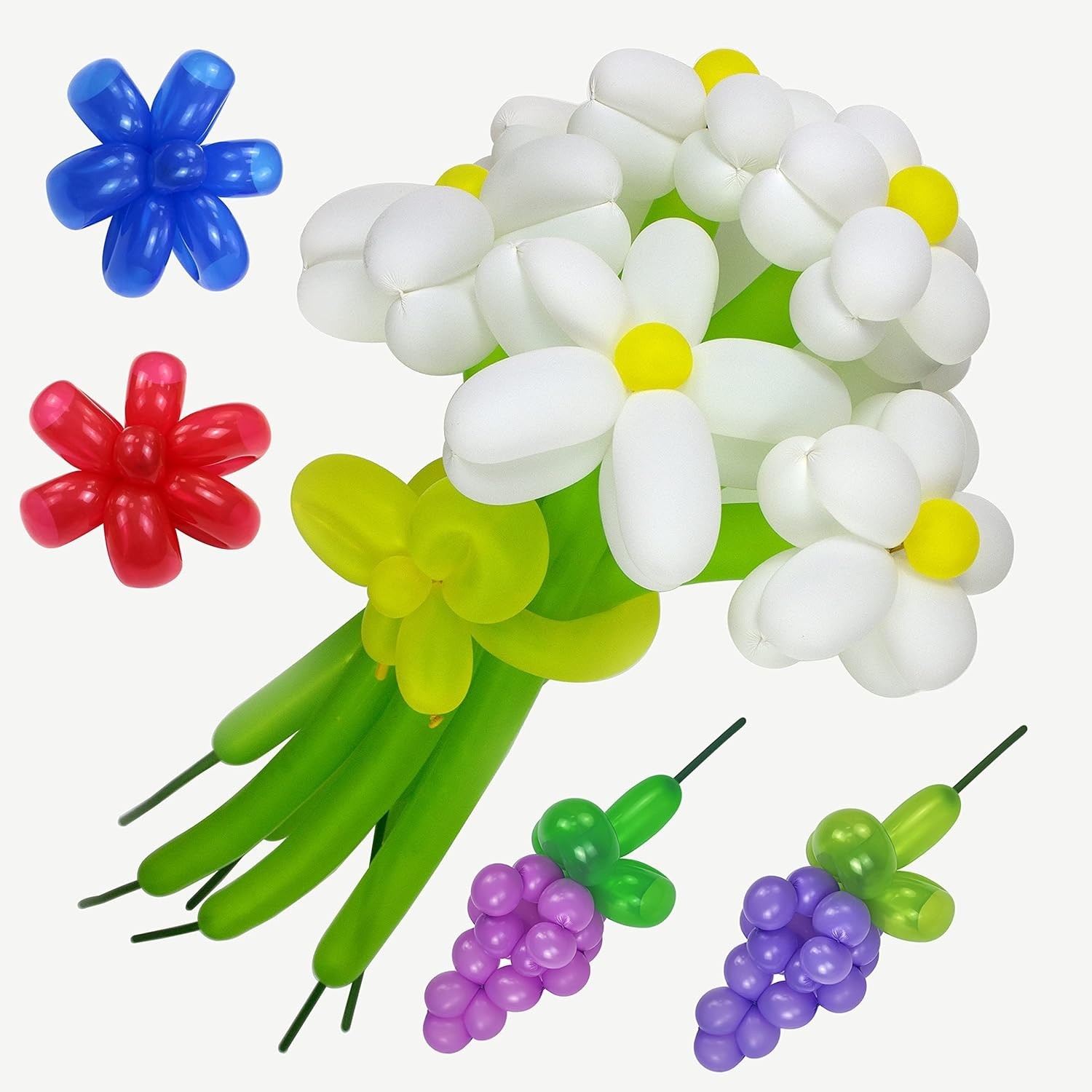 Magic Balloon Animal Kit – 260 Multi-Colored Latex Balloons for Joyful Events