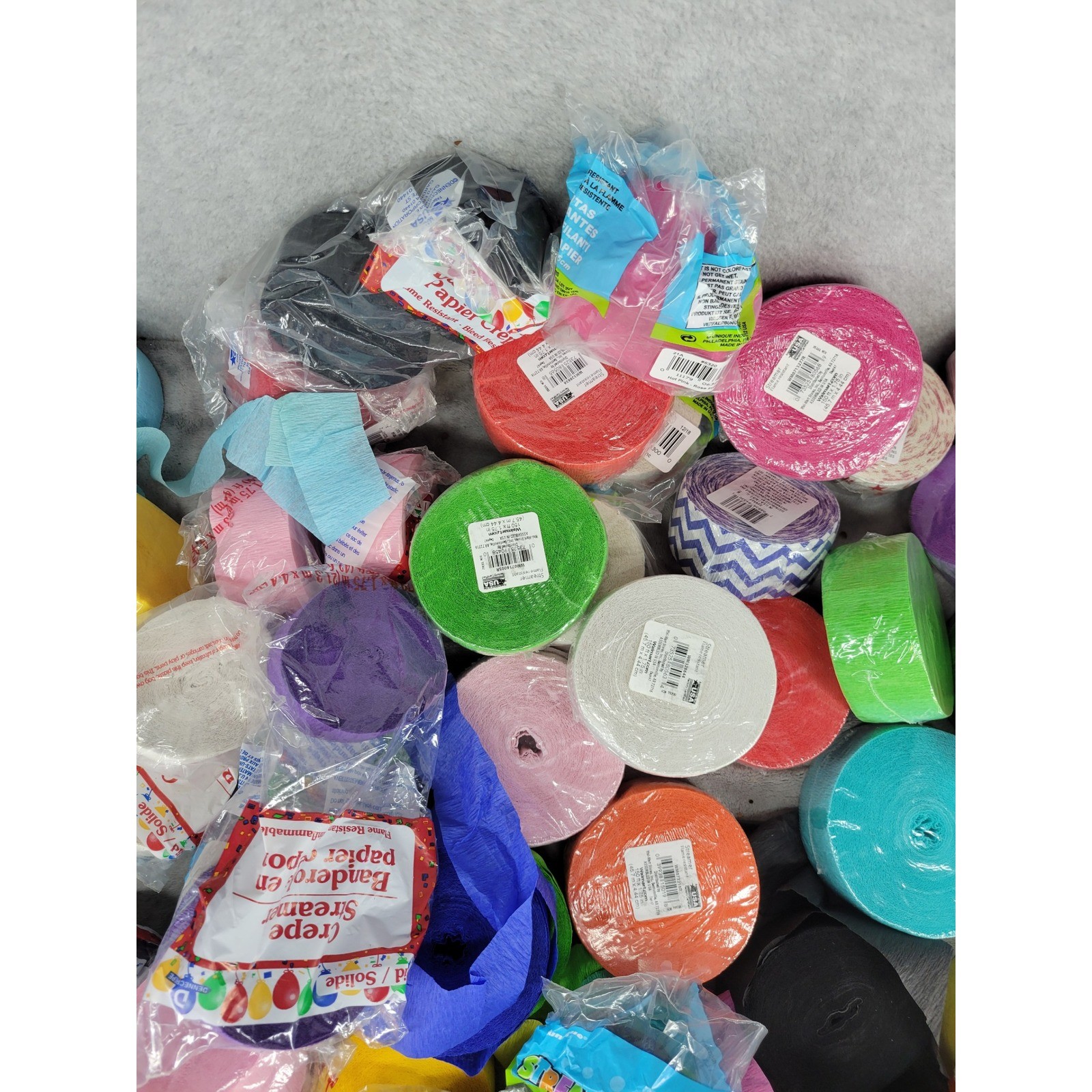 6lbs Multicolored Solid Color Crepe Streamers Paper Party Wedding Decoration