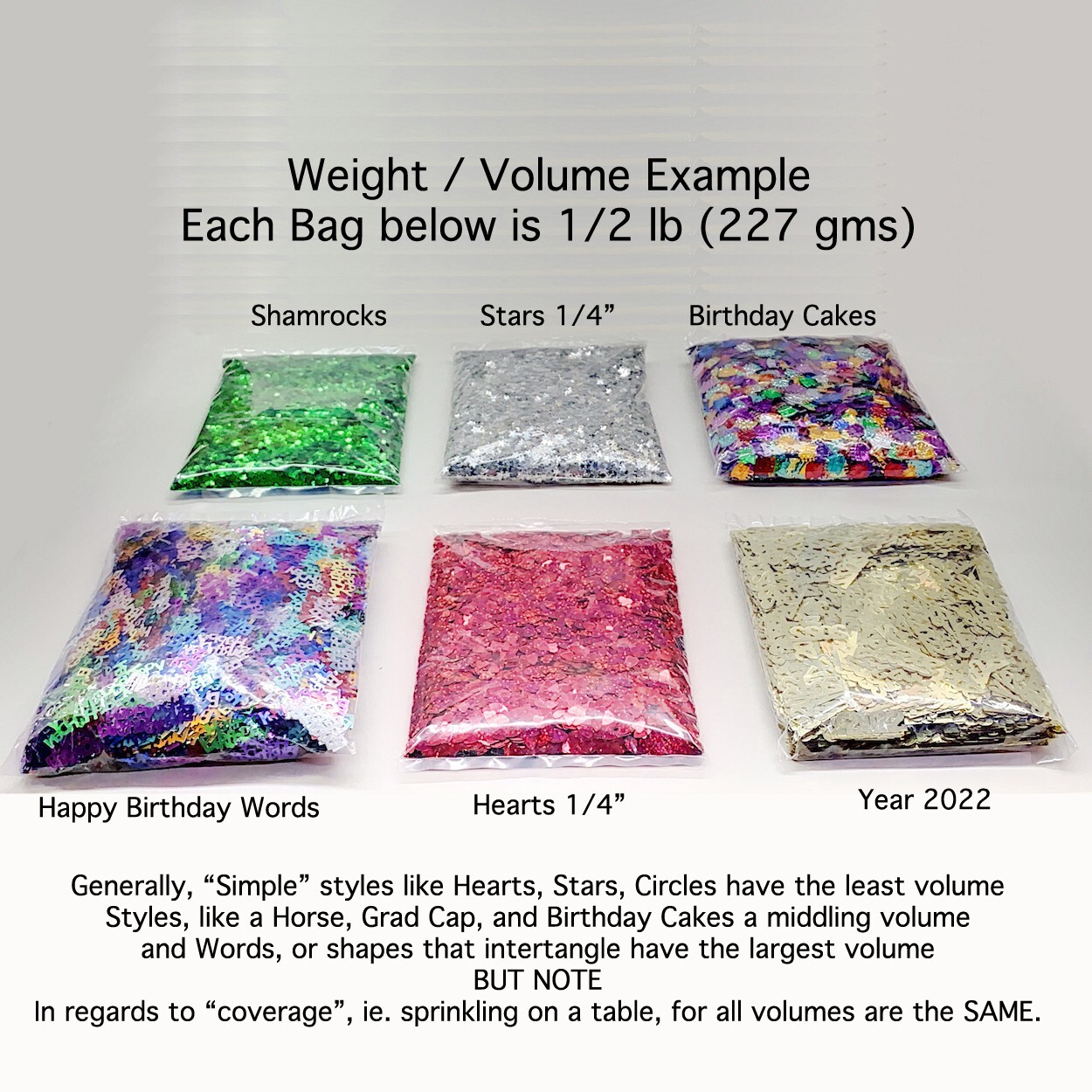 Confetti Number 20 Silver – As low as $1.81 per 1/2 oz. FREE SHIP CCP7201