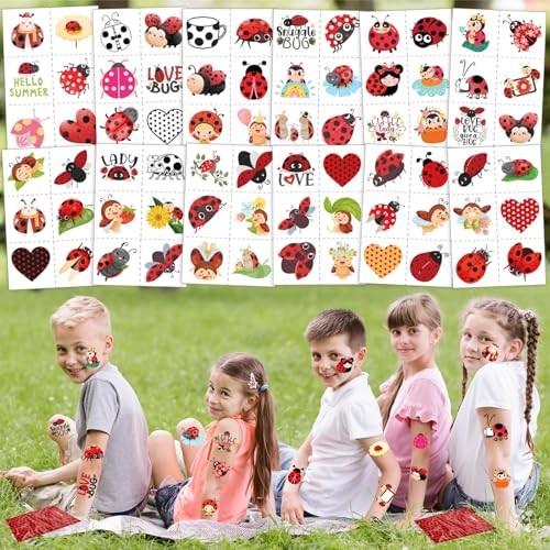 110Pcs Ladybug Party Favors for Kids – Lady bug Birthday Party Decorations and