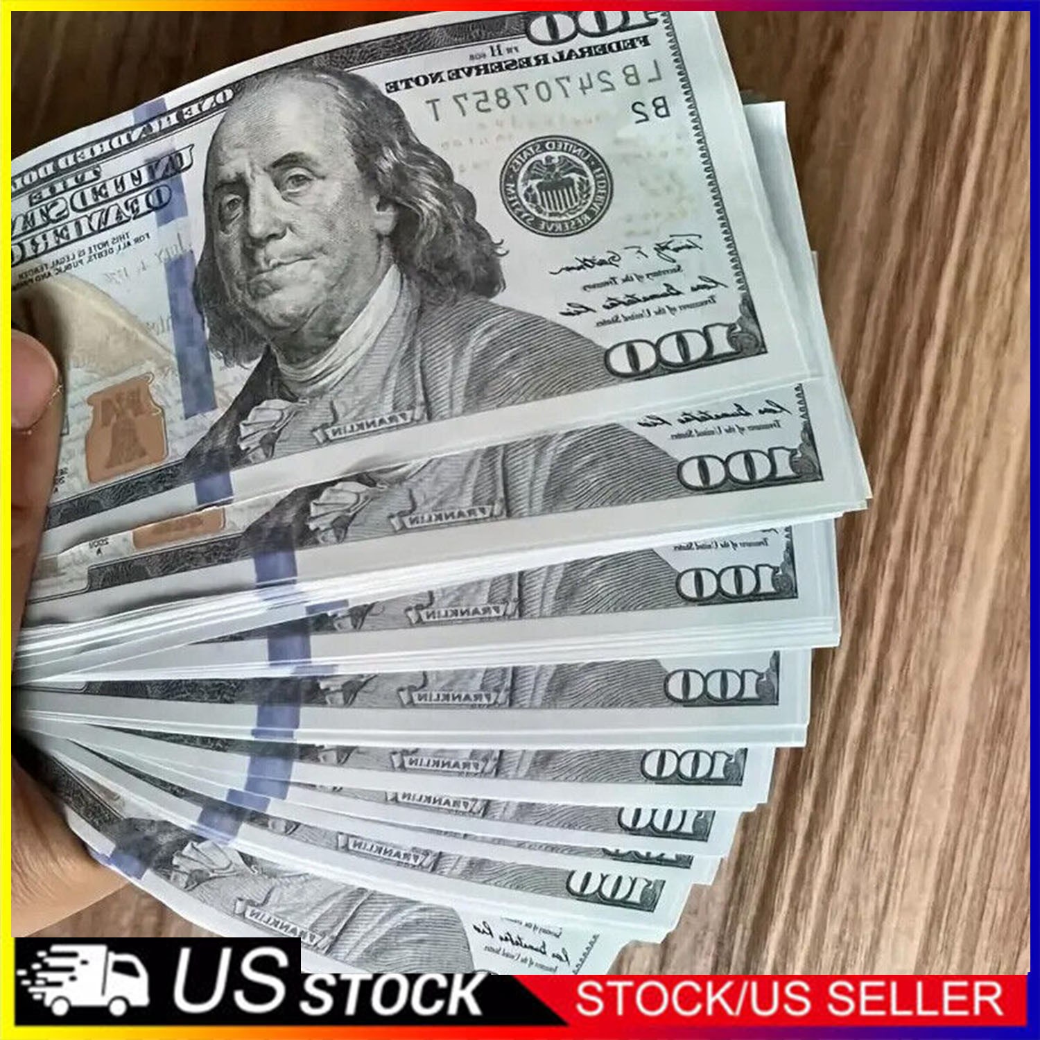 1000PC Prop Fake Looks Best Toys Money For Pretend Play Music Birthday Party New