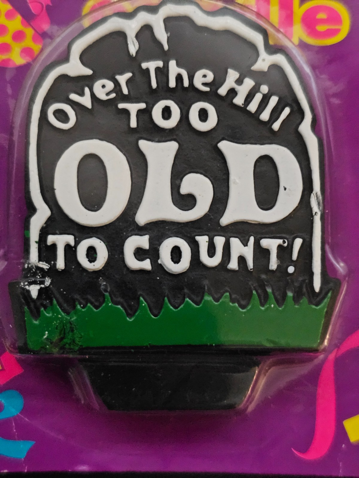Fun Tops Over The Hill Candle ‘Over The Hill Too Old To Count’ New in Pkg