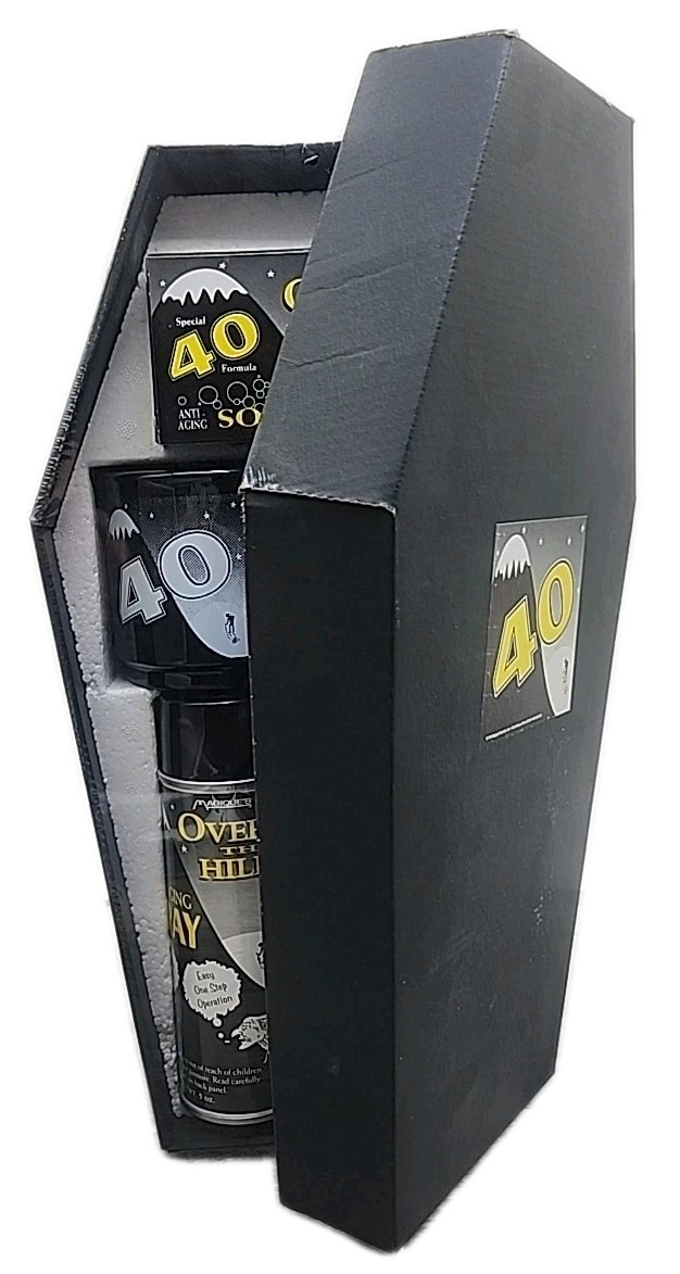 Over The Hill Coffin Gag Gift Box Novelty 40 Birthday [144]