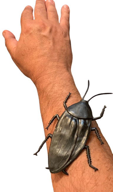 JUMBO COCKROACH 6″ Giant Rubber Fake Bug Prank Joke Gag Funny Roach Halloween