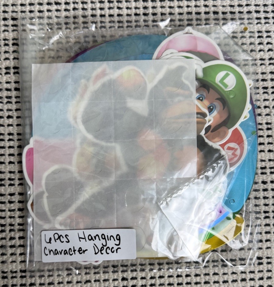 NEW 117Pcs Super Mario Bros Birthday Party Decor Backdrop Banner Cake Toppers+