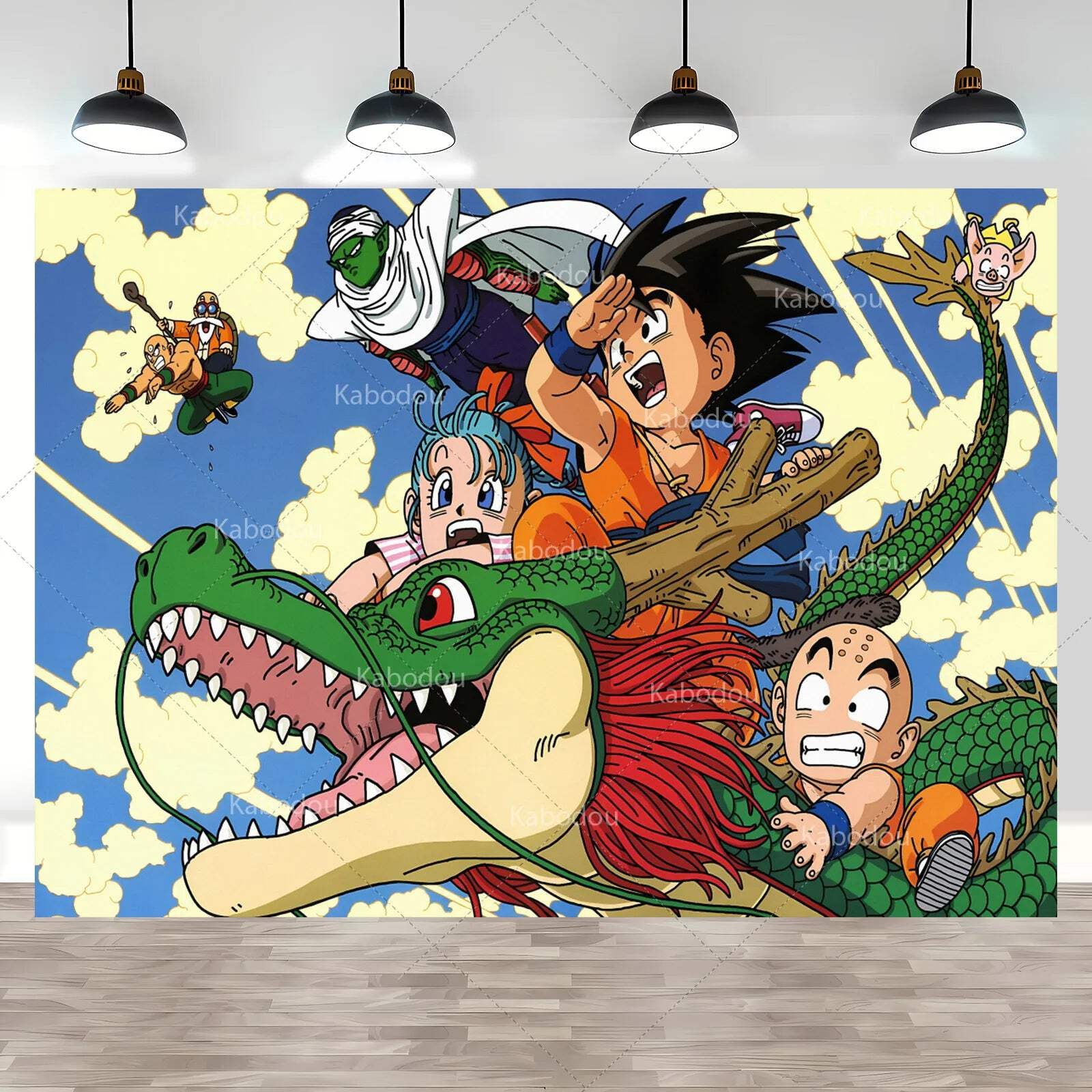 Dragon Ball Baby Goku Party Backdrop Kids Boy Birthday Photograph Background Gol