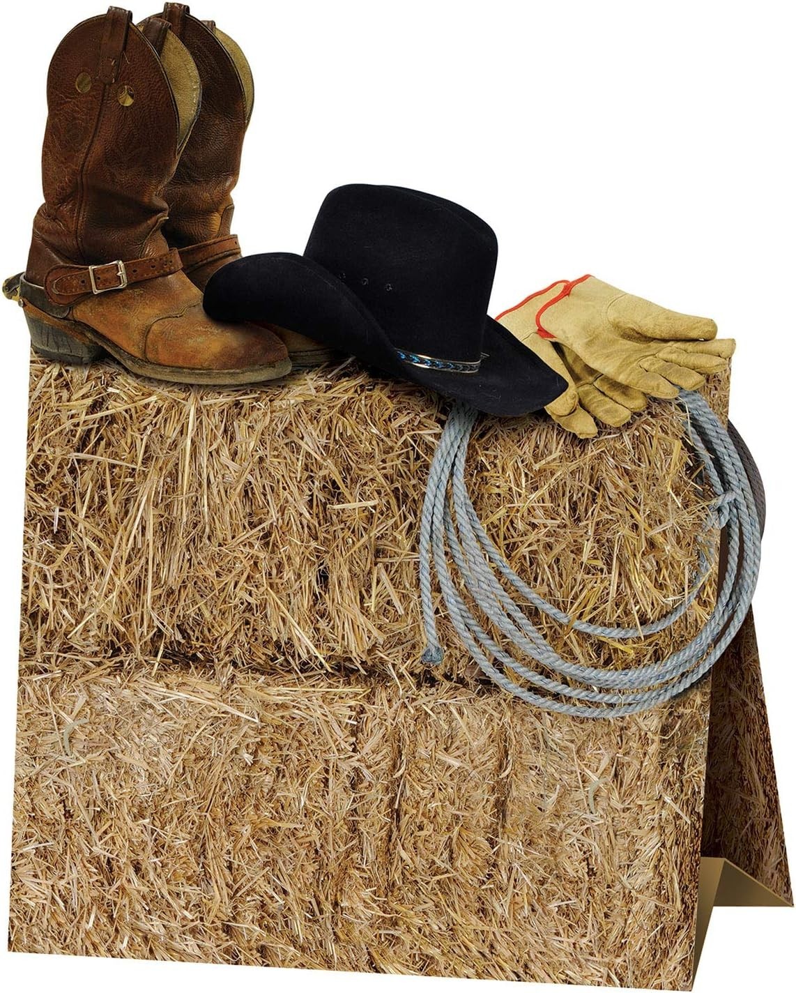 Rustic 3-D Cowboy Table Centerpiece – Perfect for Country-Themed Events, 9.5″