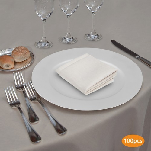 Charger Plates Set, Round Charger Plates, Charger Plate for Wedding Party Silver