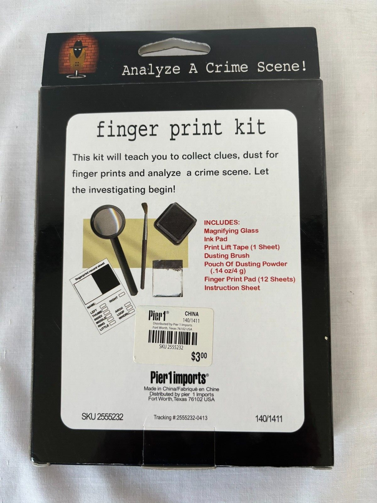 TOP SECRET PARTY Props Fingerprint Kit, folders, notepads, stickers- NEW