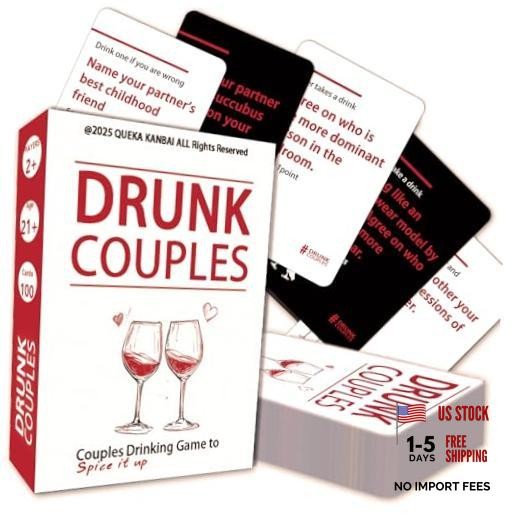 DRUNK COUPLES – 100 Fun & Stylish Drinking Game for Couples