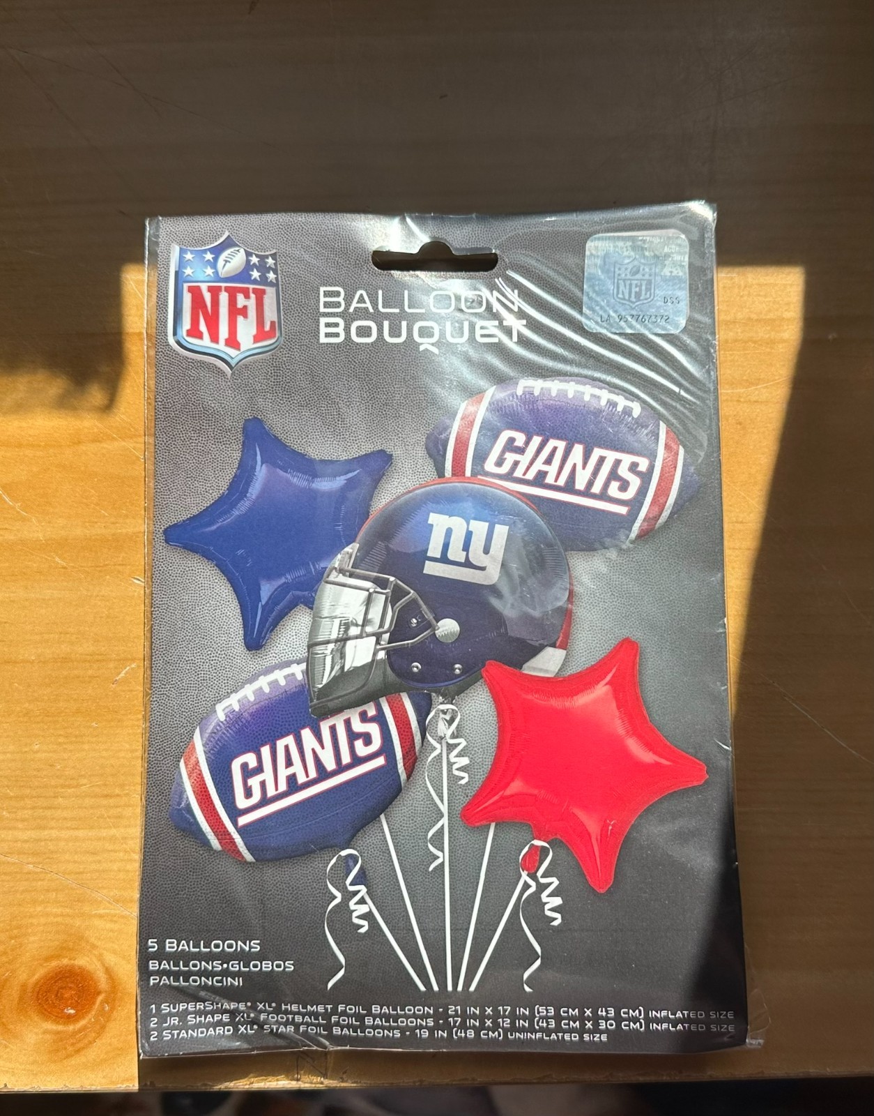 NFL 5 Piece Mylar Foil Balloon Bouquet