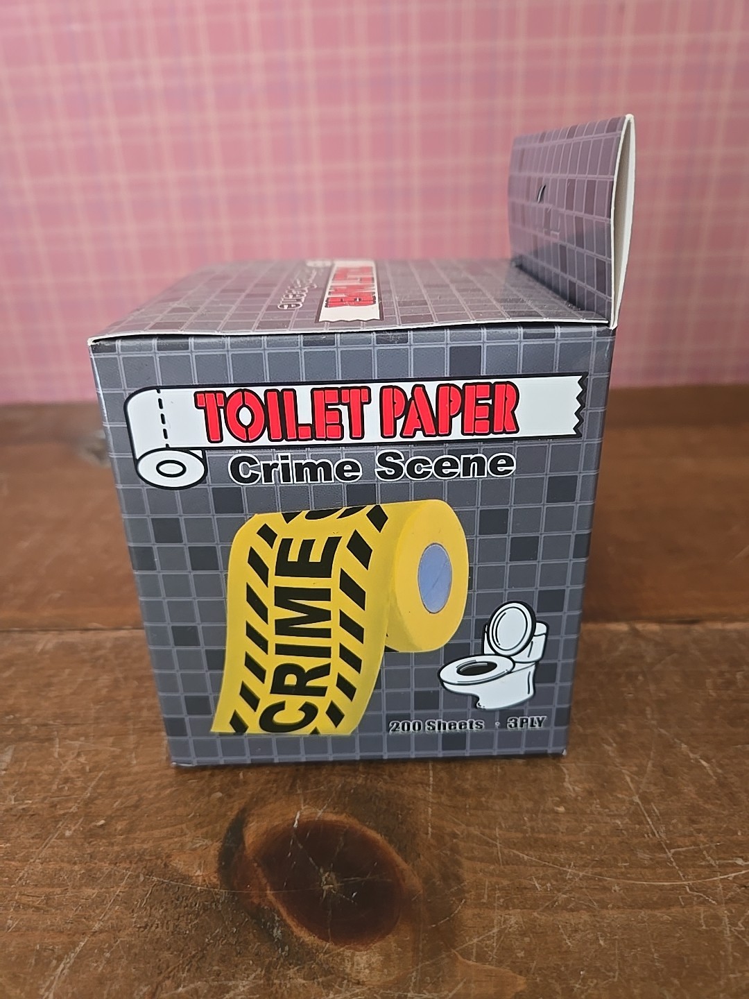 CRIME SCENE Bathroom Toilet Paper Roll – Funny GaG Prank Joke Novelty 200 Sheets
