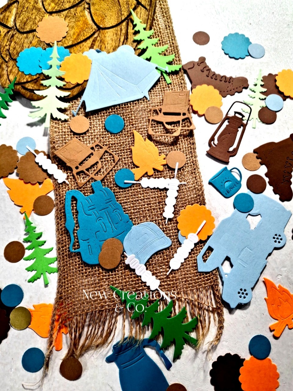 Camping Confetti 150 Count Glamping Party Decorations Birthday Party Supplies