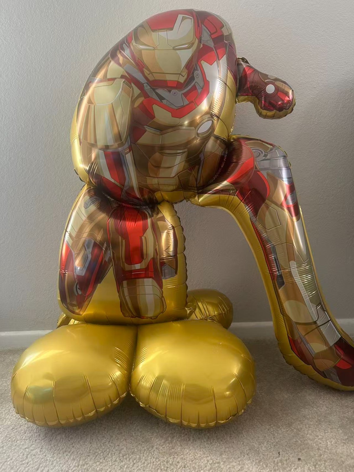 3PCS Superhero Foil Balloons Set Large Standing Party Decorations Hero Theme Bir