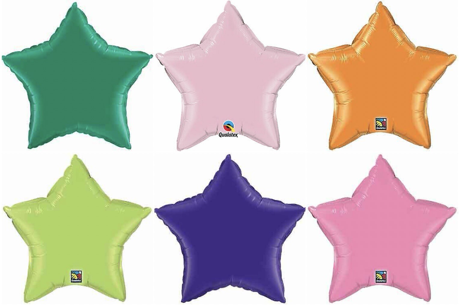20″ Star Shape Foil Mylar Qualatex Solid Colors Party Balloon Event Decorations
