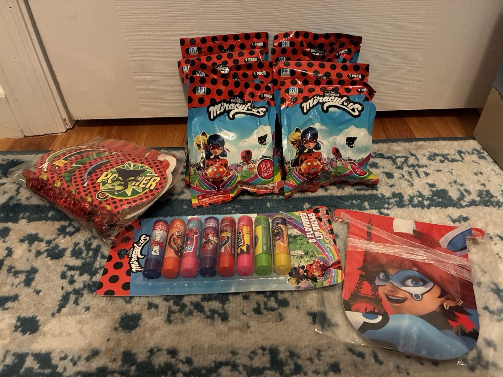 Miraculous Ladybug Party Favors Banner Bundle for 8 Guests