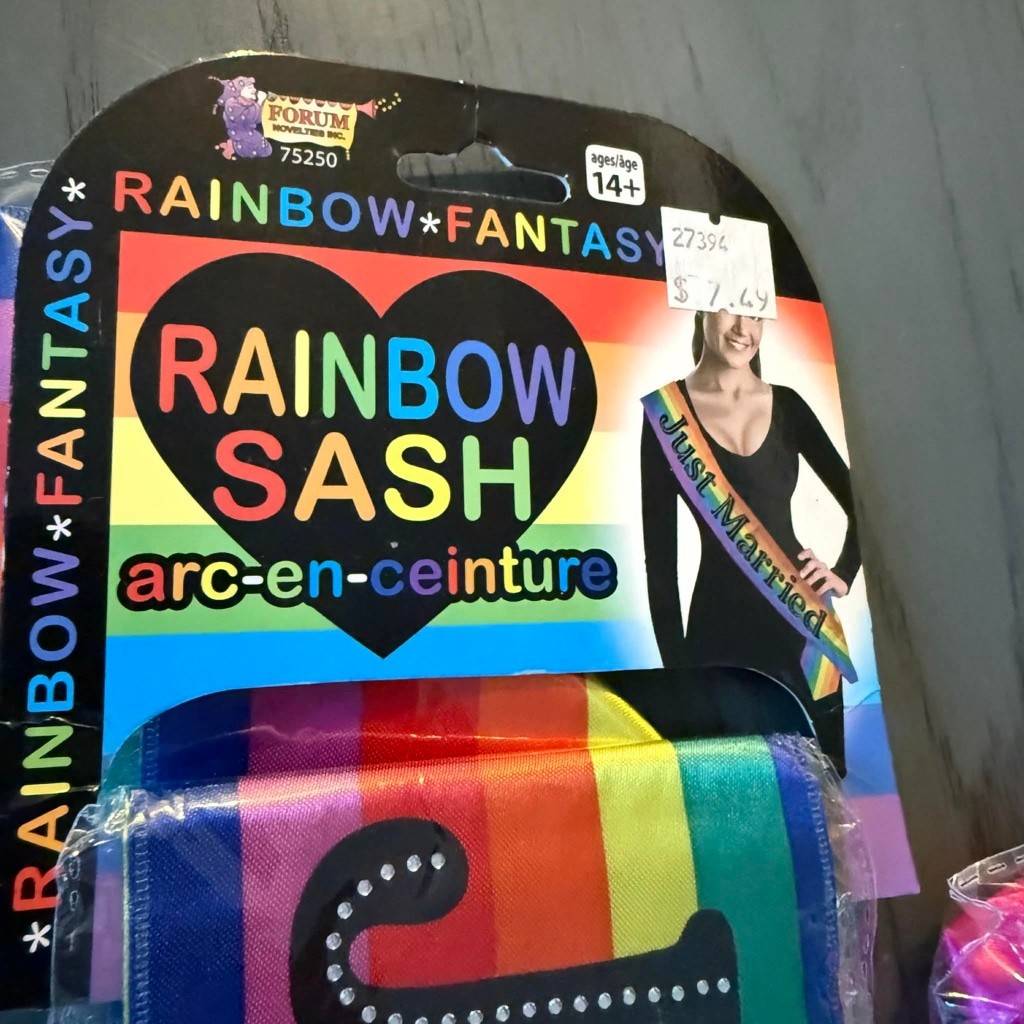 Forum Novelties Inc. Party Decorations One Size Pink Rainbow Sashes
