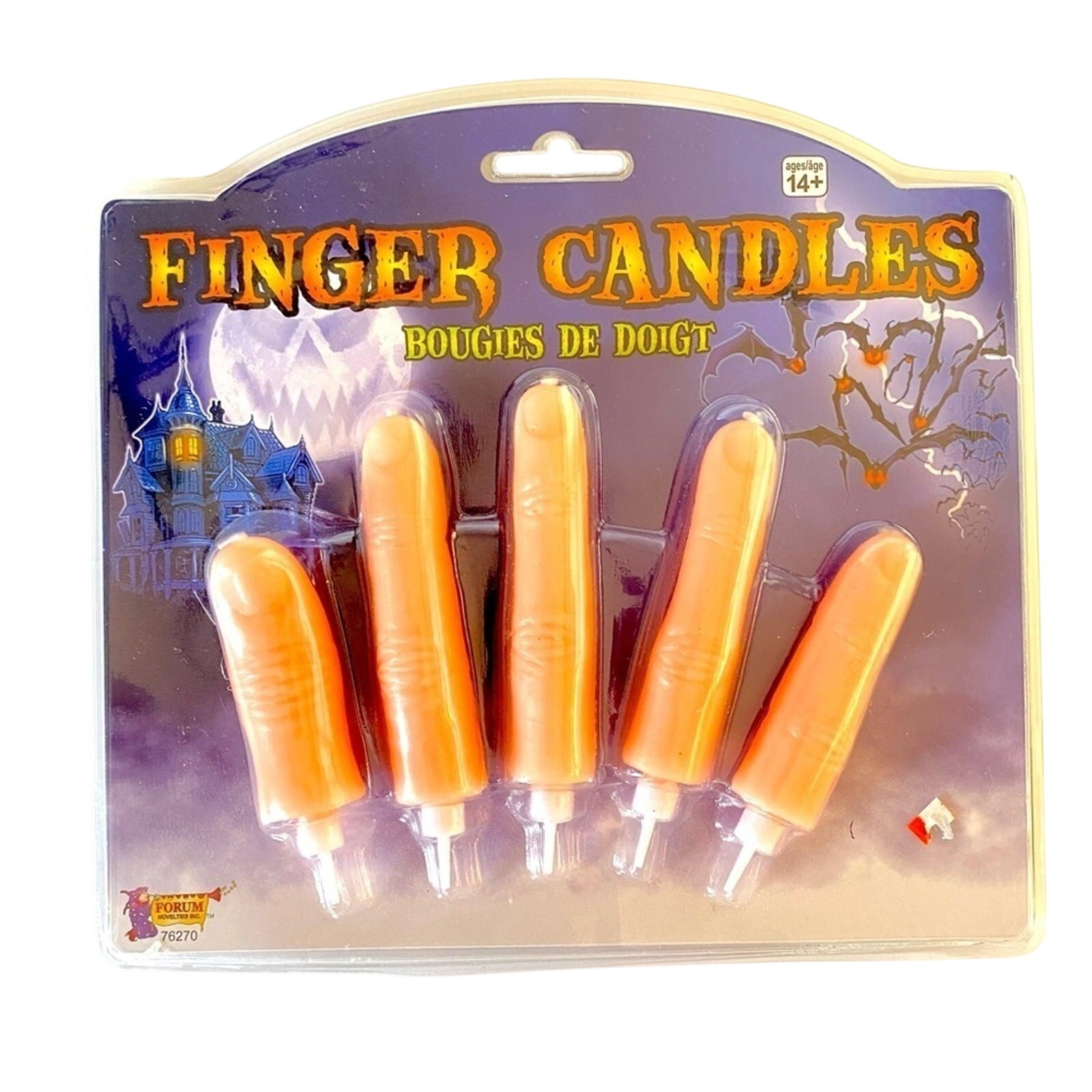 LIFE SIZED FINGER CANDLES Spooky Prank Novelty Halloween Party Cake Cupcake New!