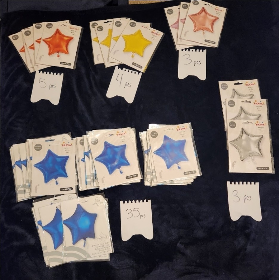 Lot of 370 Jumbo Foil Balloons Assorted Numbers Party Birthday Bulk *see Photos