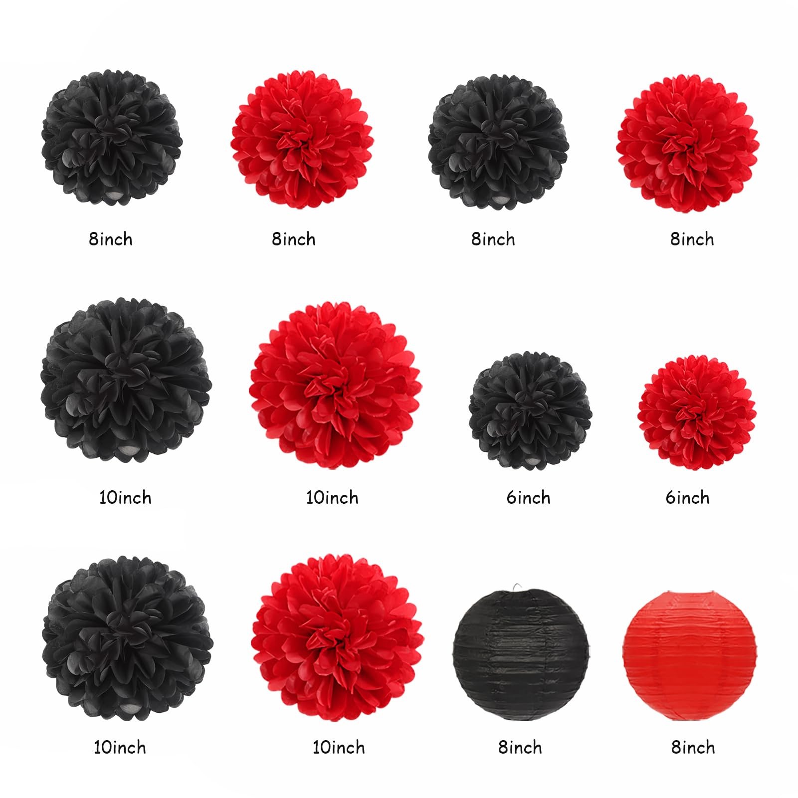 Black-Red 2026 Class-Congratulations Graduation Party-Decorations – 22pcs Hig…