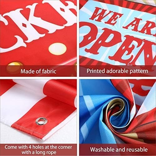 Carnival Circus Theme Party Decorations, Photo Door Banner Ticket Booth Polyeste