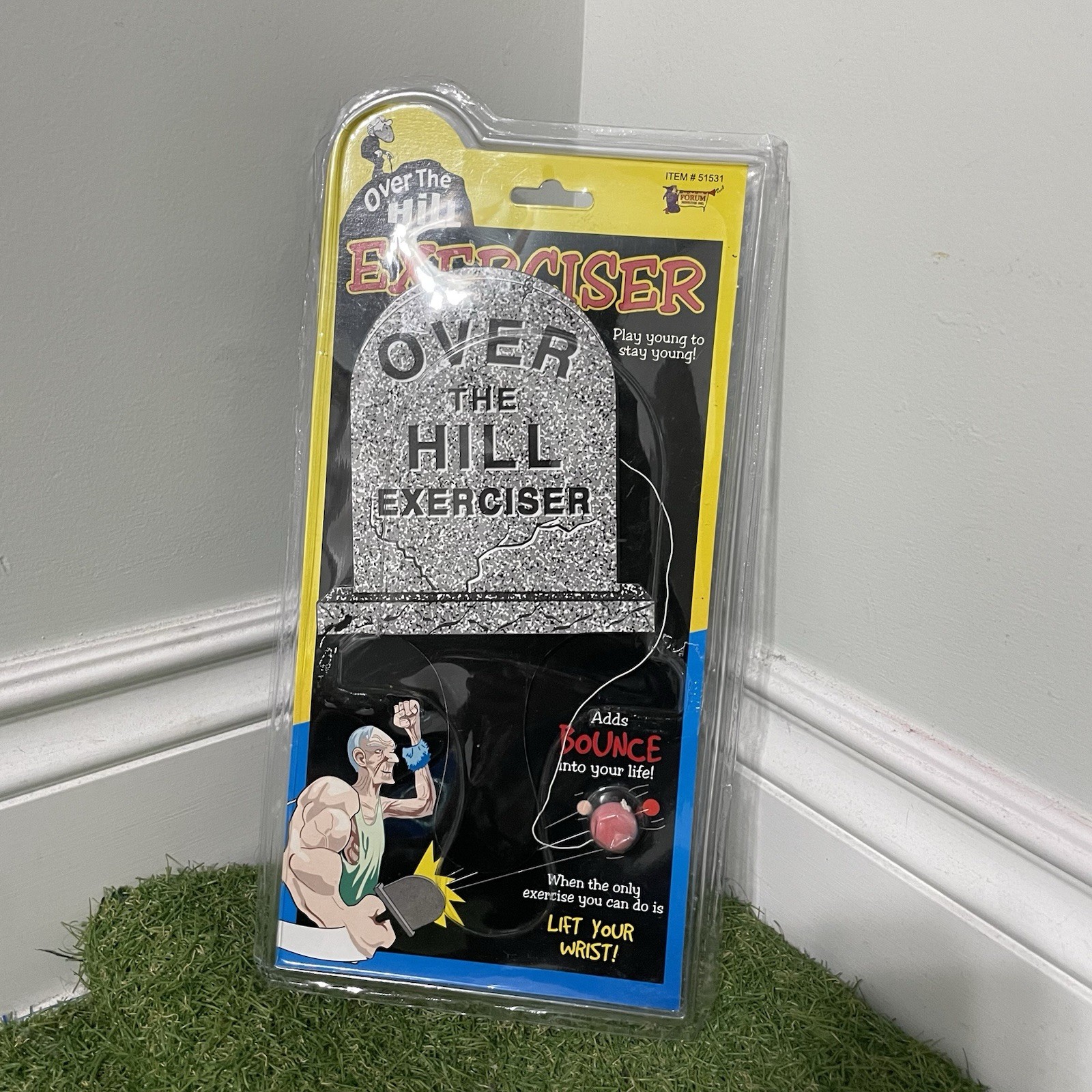 Over The Hill Exerciser 51531 New NOS Toy 2003 Forum Novelties Lift Wrist